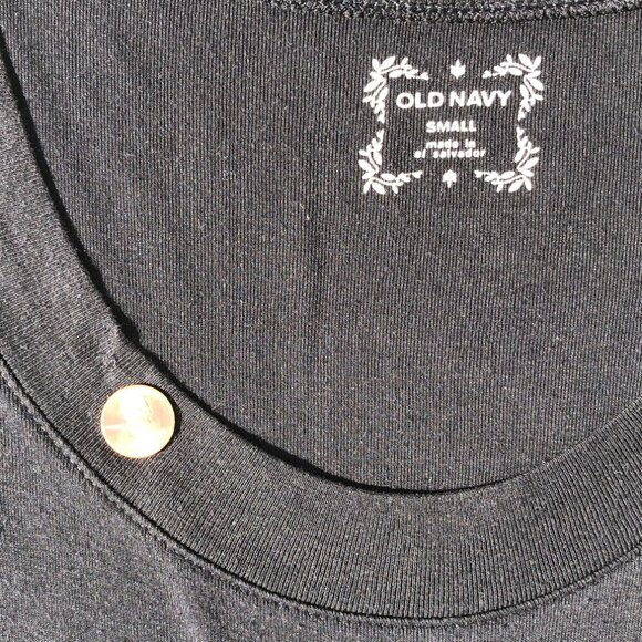 Old Navy Top Women Small Black Base Layer Capsule Causal Long Sleeve Scoop Neck - Picture 4 of 7